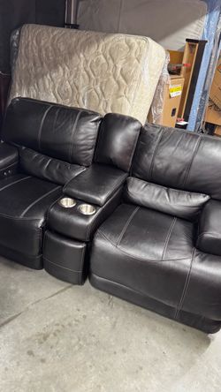 Real leather couch