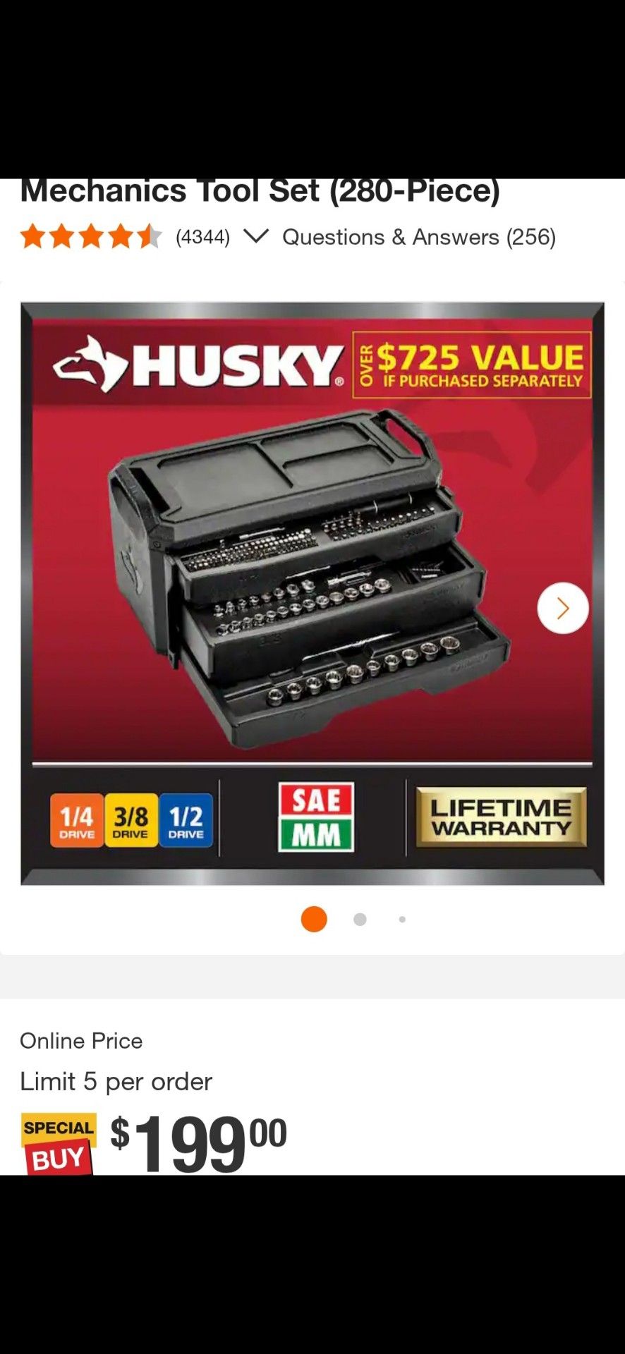 Mechanics Tool Set (280-piece)
