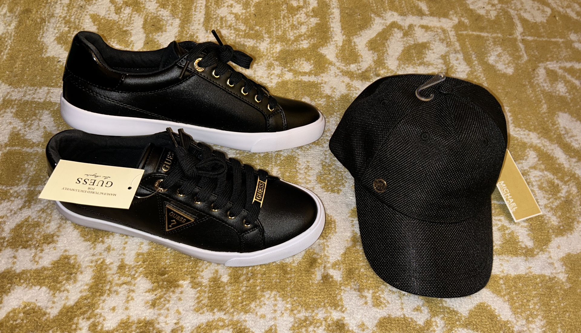 NWT MK hat & Guess shoes bundle