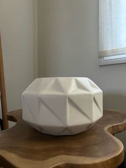 CB2  white Vase H 5.5”