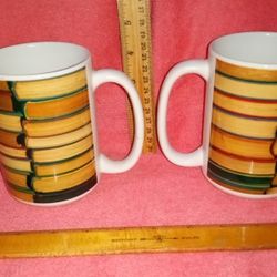 Library BOOKS Stacked Coffee Cup 4 Study