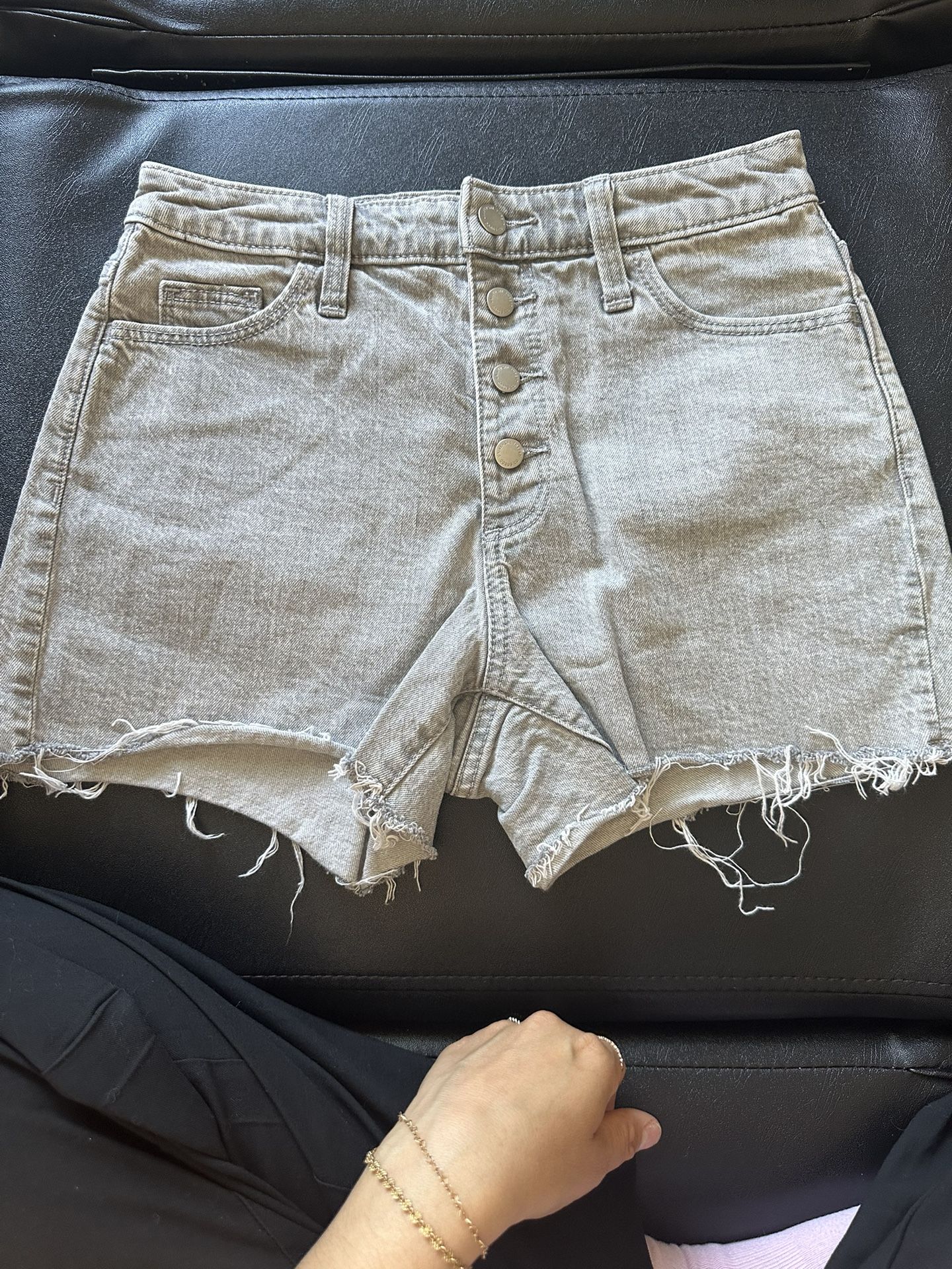 Universal Thread Grey all button Denim Shorts size 2