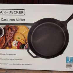 Black + Decker 12 inch Cast Iron Skillet
