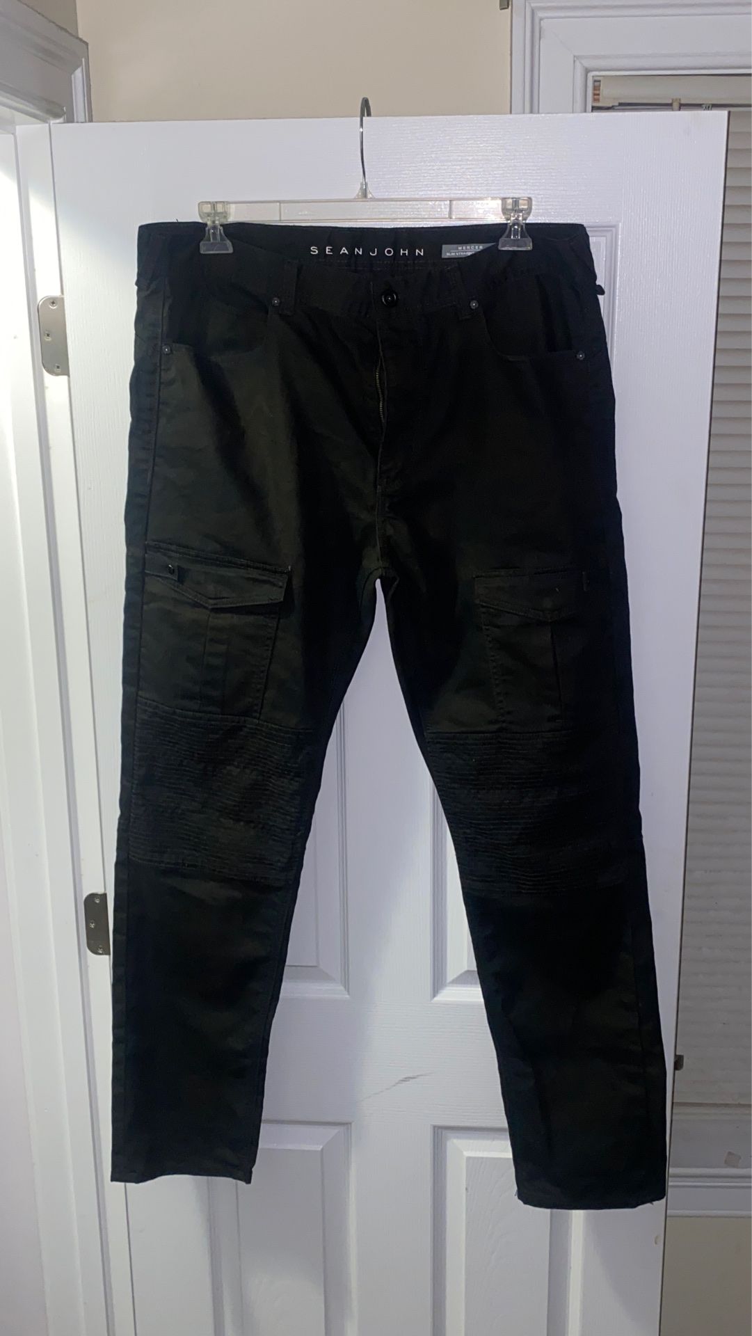 Sean John Black Camo Cargo Pants