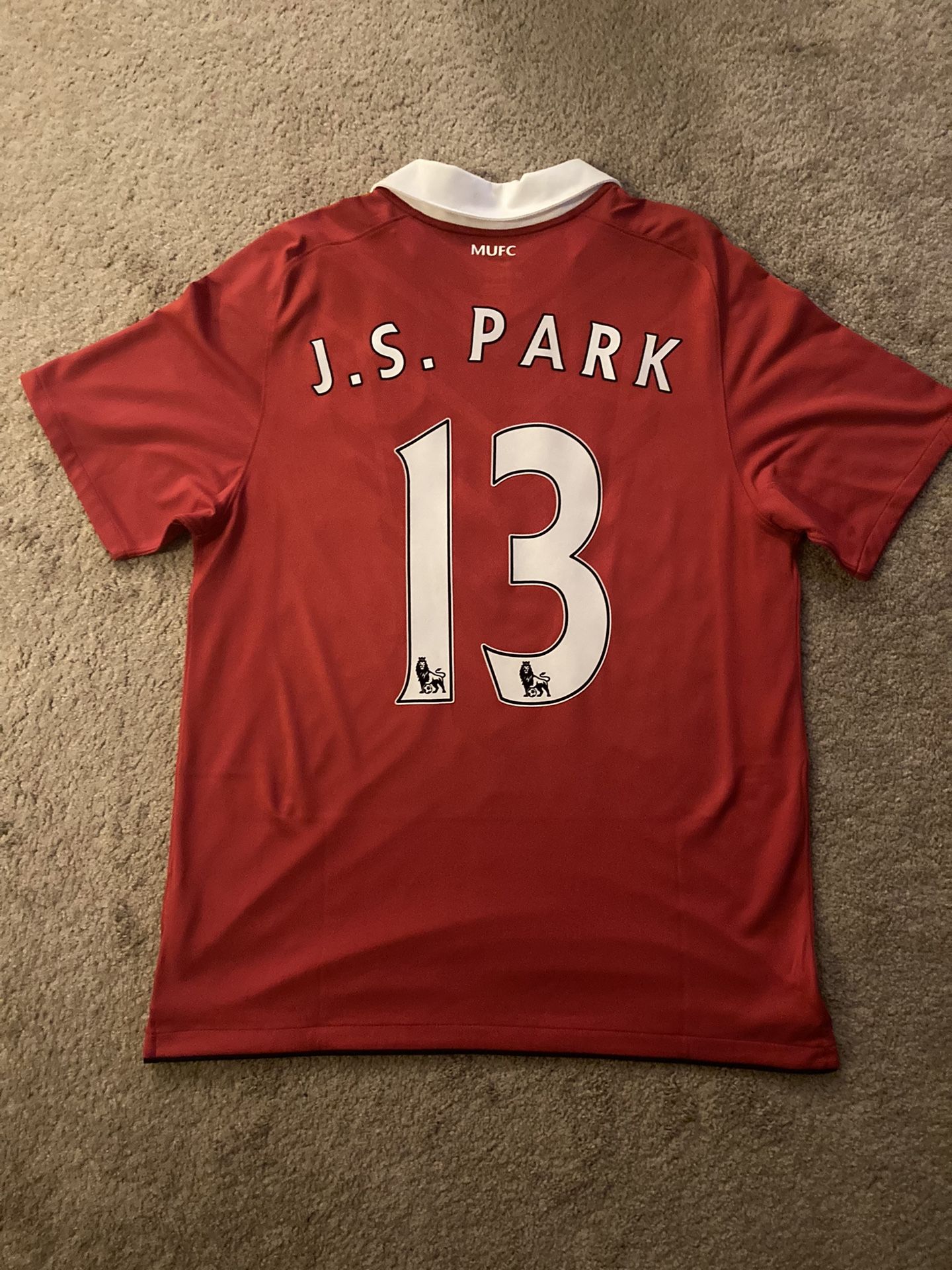 Nike Manchester United Ji Sung Park Jersey Large Korea Asian Cup