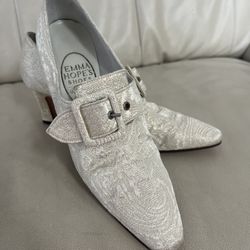 Emma Hope Heels  Wedding Shoes, Hand Made, Perfect Condition. Size 37,  USA 6.5