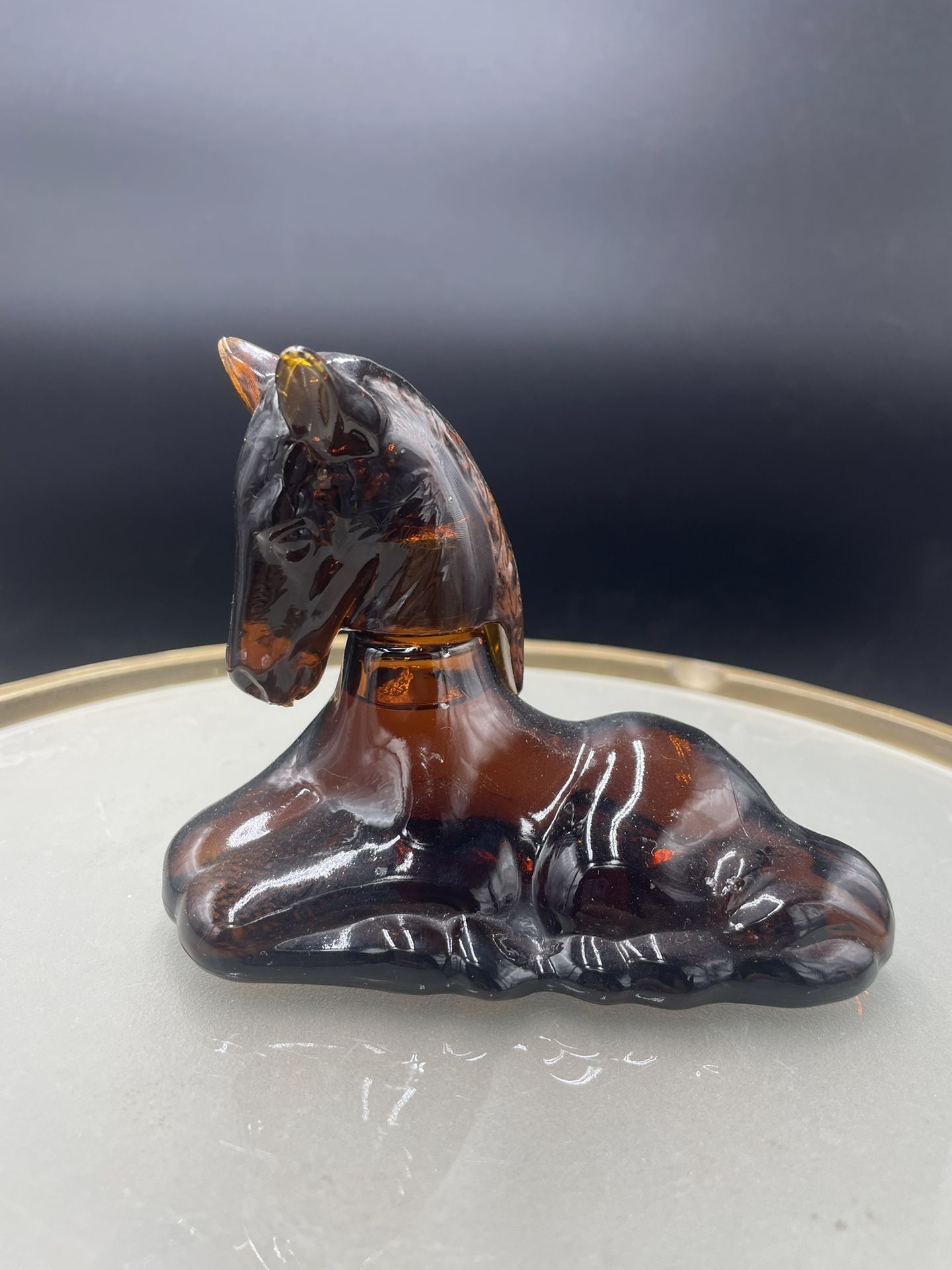 Vintage AVON Gentle Foal Charisma Cologne Perfume Bottle Horse 1.5oz VG