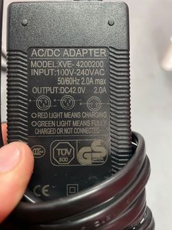E-bike E-Scooter 36v 42v Charger 10mm RCA Lotus Connector