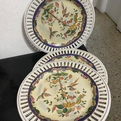 Juego De Platos De Pared FILETEADA 