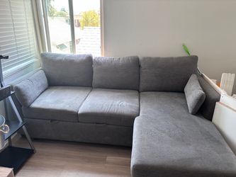 Pull out couch with storage