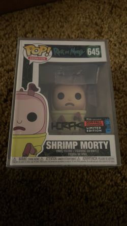 Autographed Funko POP! - Rick & Morty: Shrimp Morty Limited Edition  | Signed by Matt Horak
