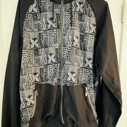 Quiksilver Everyday Windbreaker Zip Up Jacket Black Mesh Lined Full Zip Men's M