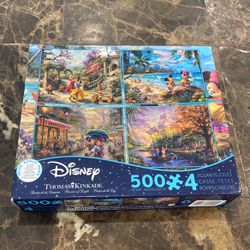 Set Of 4 Disney Puzzles