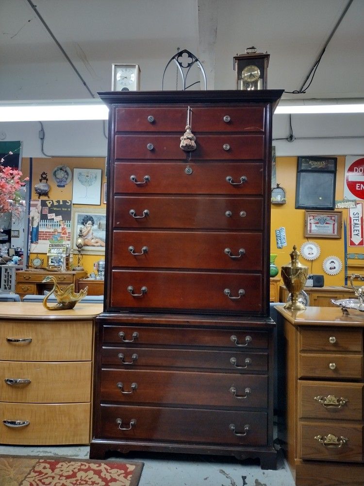 Rare Antique Secretary Desk Chest on Chest of Drawers from Magic by Hostess 👀