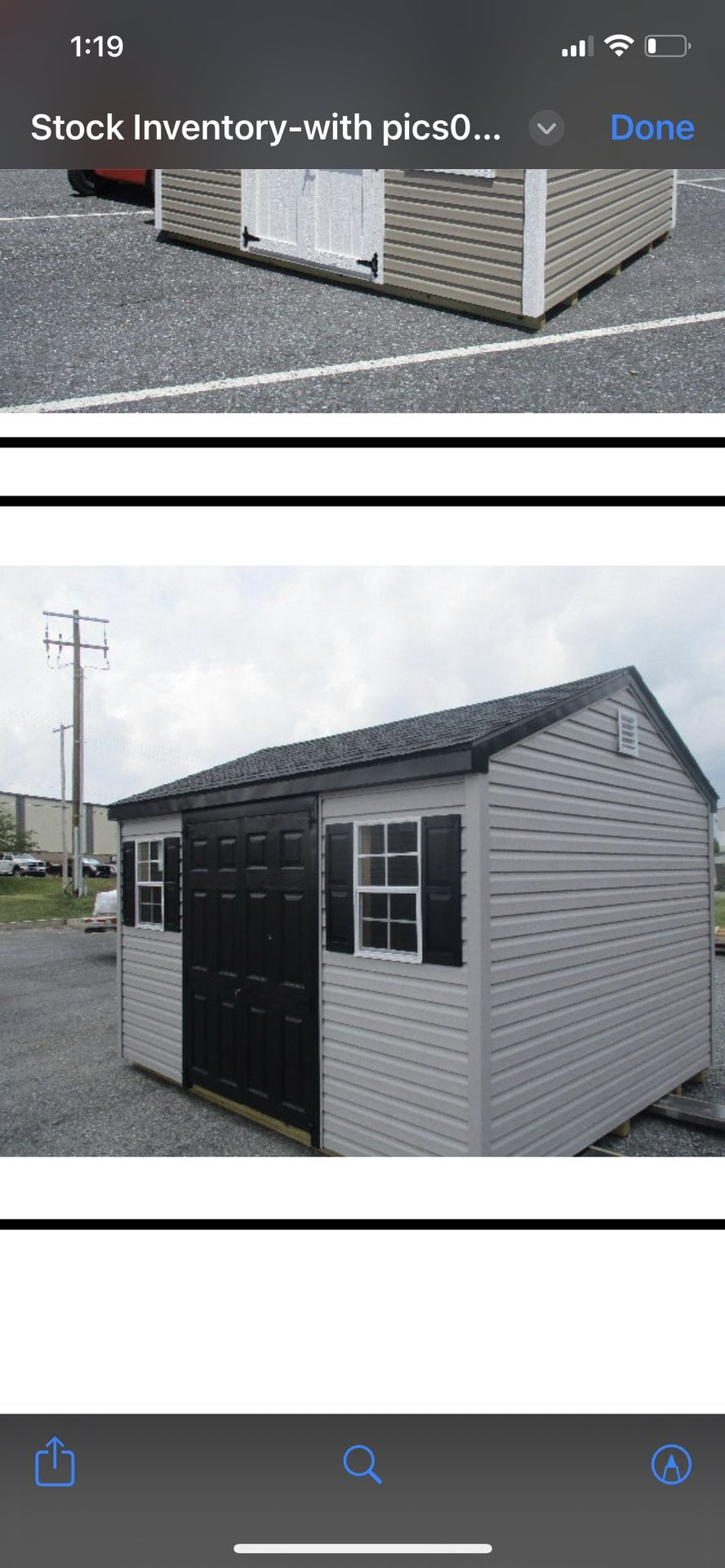 10x12 Vinyl Siding Shed