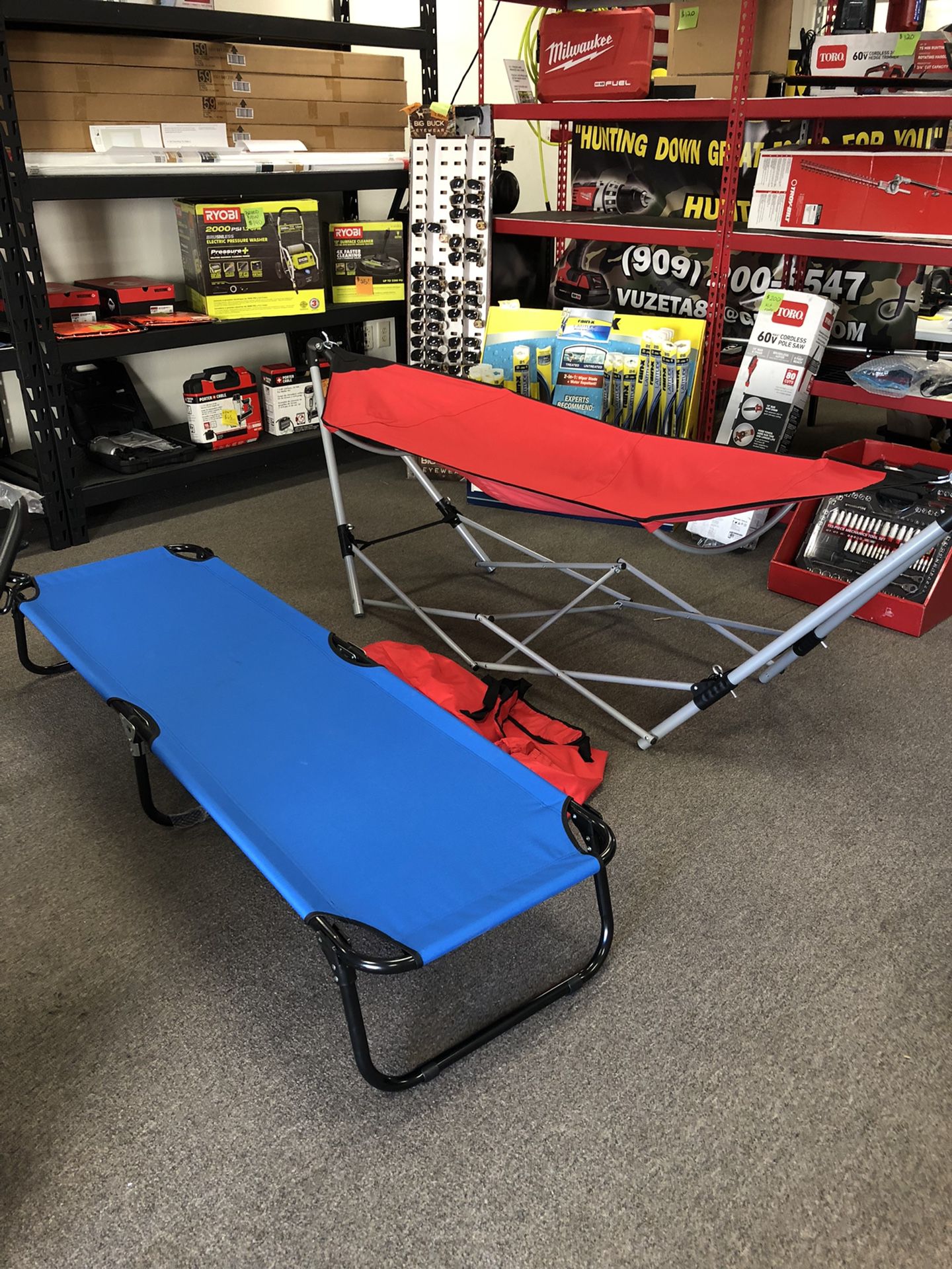 NEW CAMPING ITEMS ! $140 TAKES ALL PRICE IS FIRM MUST TAKE BOTH 