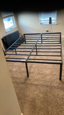 Queen bed frame $75