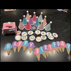 Ice cream birthday Party Decorations