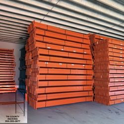 8’& 12’ Beams Industrial Teardrop Pallet Racking Beams Uprights Wire Decks 