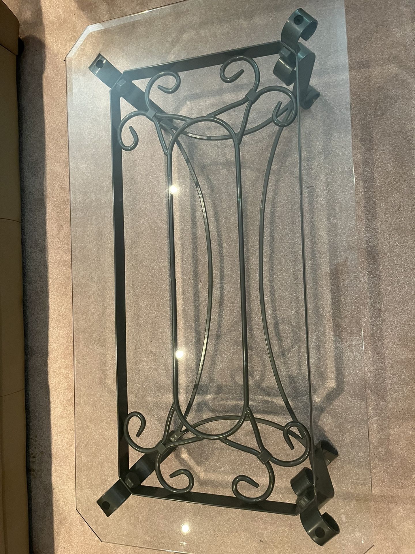 Glass Coffee Table And 2 End Tables