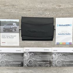 2016 GMC Yukon Denali / Yukon XL Owners Manual With Case and Navigation OEM FS Onstar Warranty Booklet XM Radio