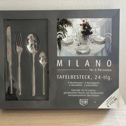 High End Milano 24-Piece Cutlery Set