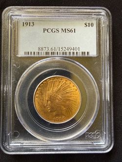 1913 $10 Indian Head Gold Eagle