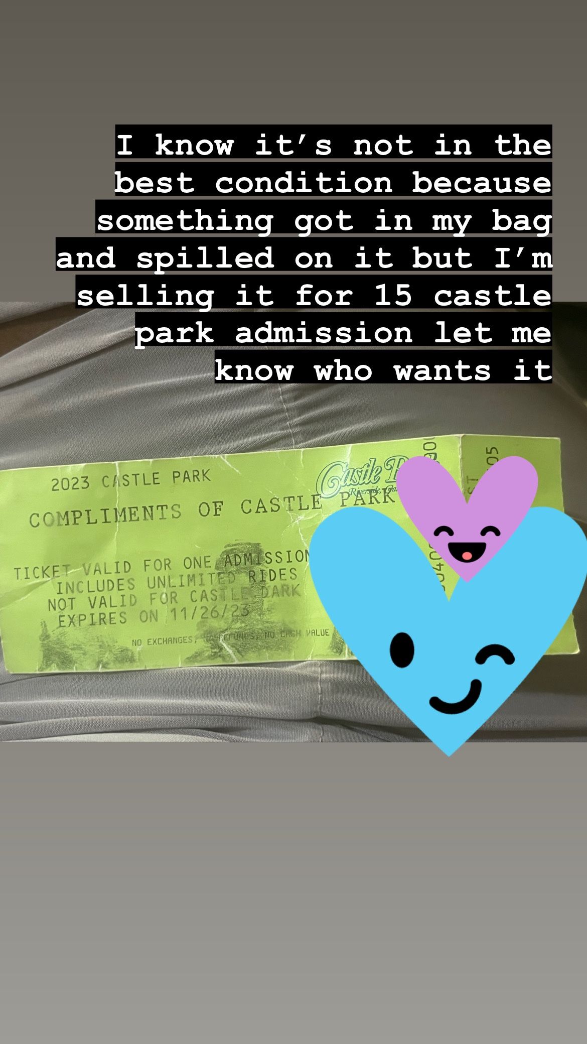 One Castle Park Ticket