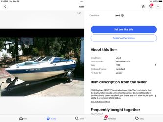 1988 Bayliner 19 Ft Running With A Trailer