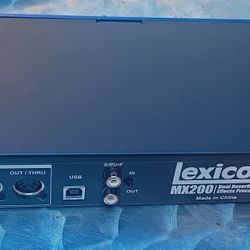 Lexicon Mx200 Dual Reverb Effects Processor 
