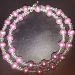 Pretty Purple Pearl Necklace