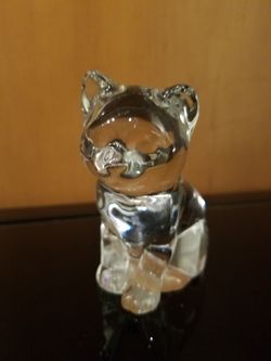 Princess House Vintage 24% Lead Crystal Cat