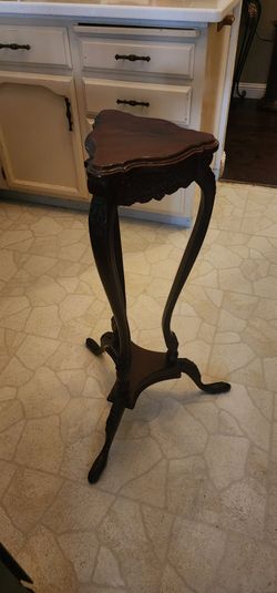 Antique Chinese Rosewood Stand 34" Tall