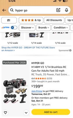 HYPER GO H14BM V3 1/14 Brushless RC Truck
