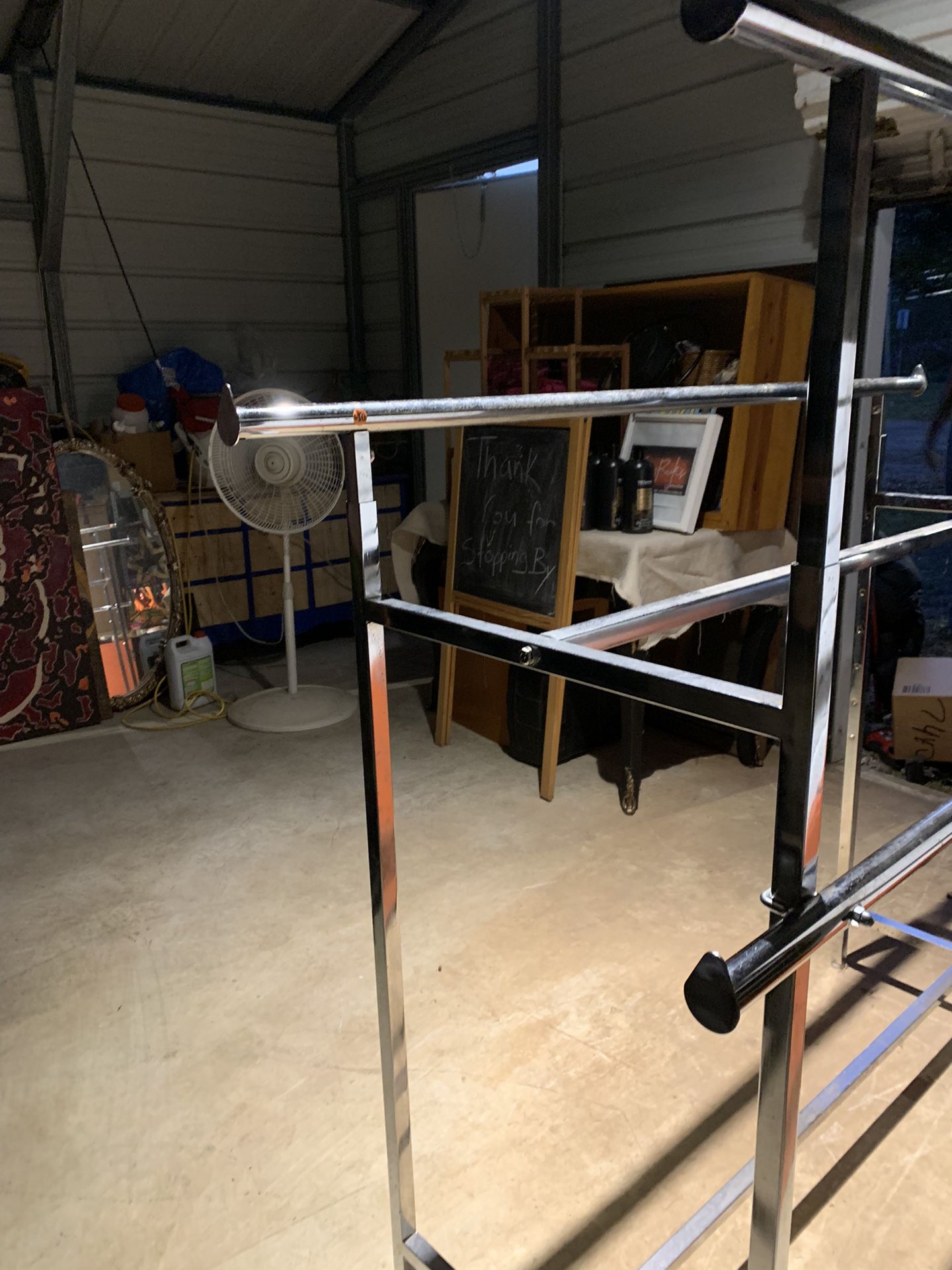 Double Sided Chrome Metal Rack 