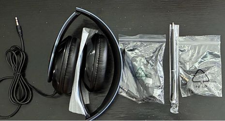 Simple case of headphones + earbuds and other stuff