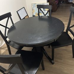 Black Dining Table 