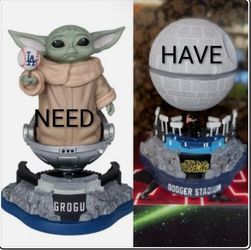 TRADE Dodgers Star Wars Death Star for Grogu