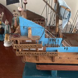 Homemade Wooden Pirate Boat