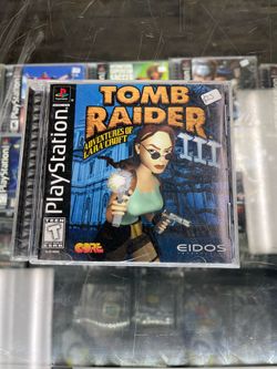 Tomb Raider 3 PS1 $25 Gamehogs 11am-7pm