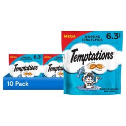 Temptations Mega Tempting Tuna Flavor Cat Treats 10 Pack