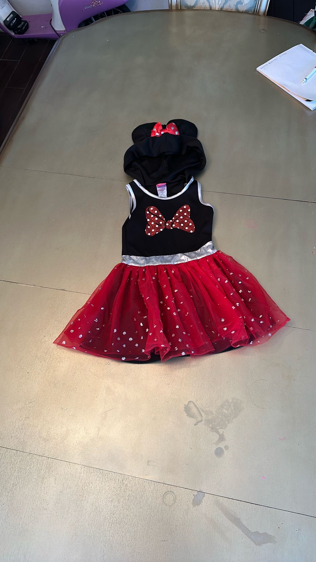 Disney Minnie Mouse Dress Size Xtra Small (4-5) Girls Costume Outfit