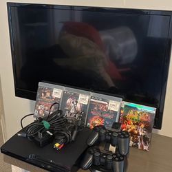Price Drop! PlayStation 3 + TV + Games