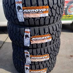 Tires New LT 35x12.50R20 RT Arroyo Tamarock $850 Set Of Four Install Mount And Balance 