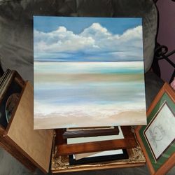 Oil Painting Of Ocean Or Beach
