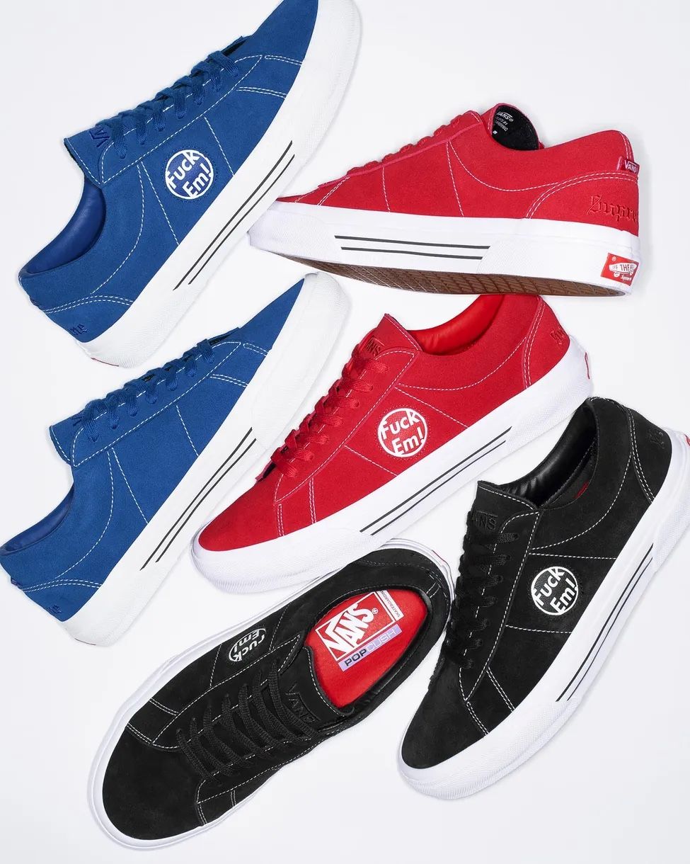 Supreme Vans Sid Box Logo Brand New 10 In Box