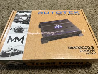 NEW Autotek Mean Machine 2000W Amp + Complete 4-Gauge Wiring Kit