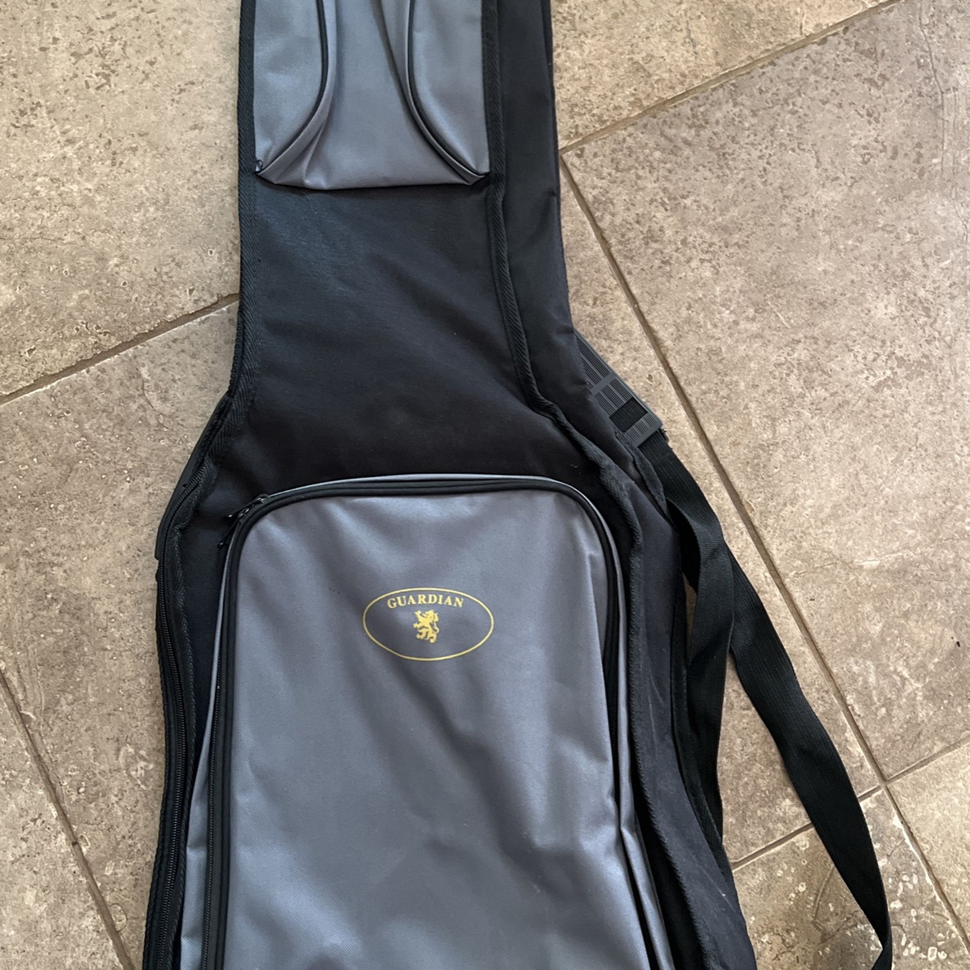 Juitar Case With Karaoke mic adapter
