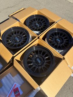 Brand New KMC Impact FFT “733” 17” Off-Road Wheels 6Lug 6x139 (6x5.5) Trucks and SUVs 17x8.5 0ET
