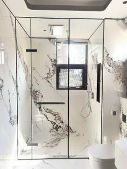 Shower Door Matte Black